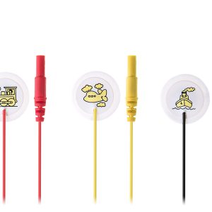 Электрод для ЭКГ одноразовый производство Fiab , д=23мм*30 мм, кабель 50 см — Италия) (арт.PG10S/RU2330W-DIN