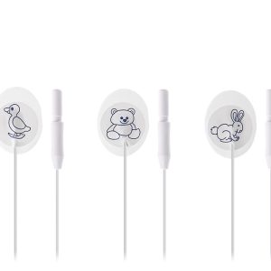 Электрод одноразовый клеящийся белый с кабелем отведения F9058NRM — 22х30 мм, 3 шт. в упаковке